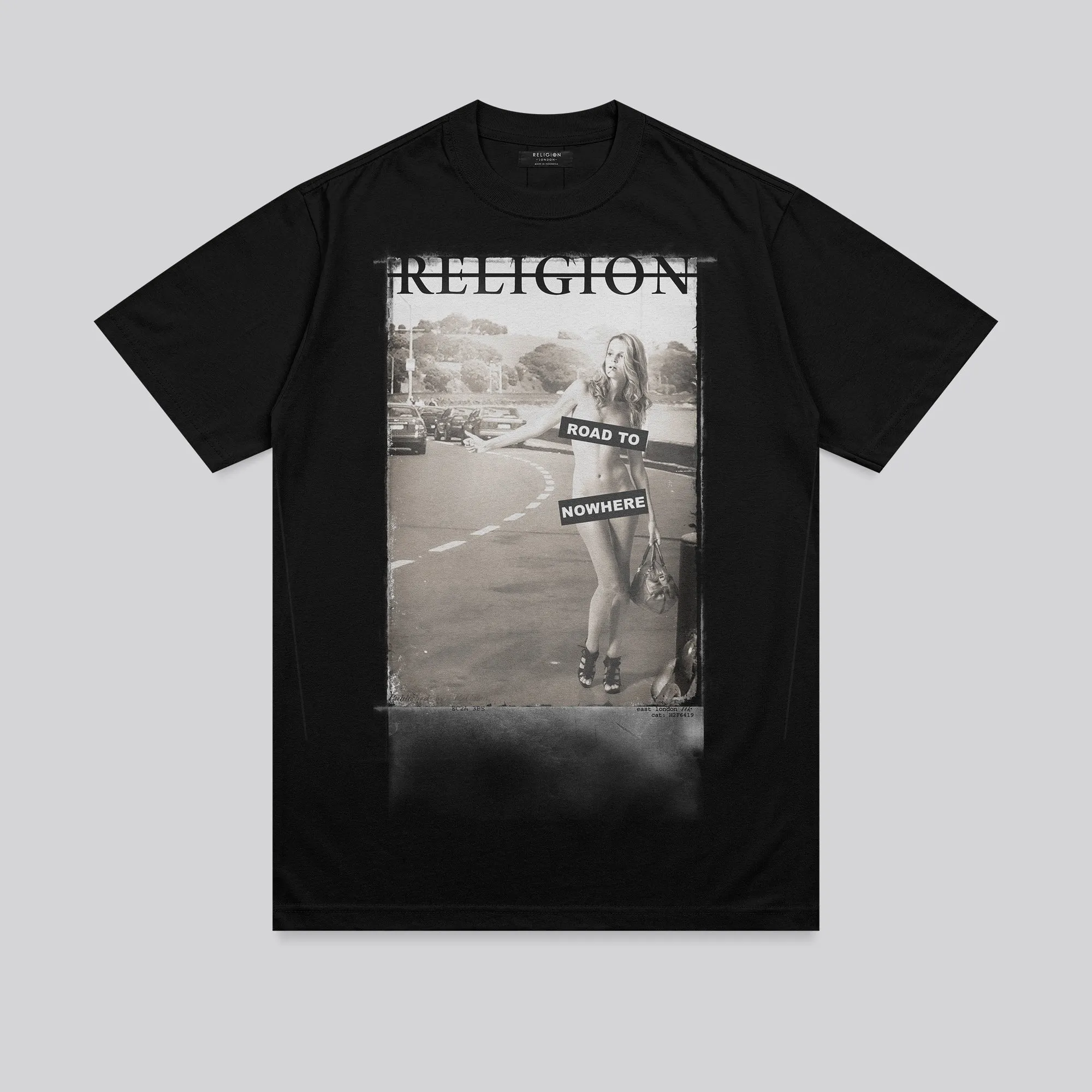 Outdoor Activity ROAD TO NOWHERE T-SHIRT BLACK