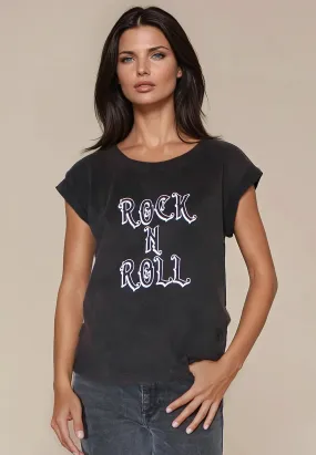 Animal Print ROLLED CAP SLEEVE CHOCOLATE RUST