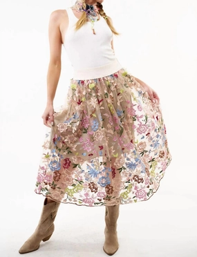 Wedding guest Roman Holiday Skirt In Multi