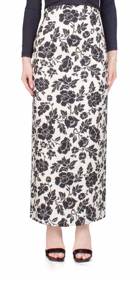 Romeo Skirt In Noir Bloom Wardrobe Basics