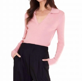 Comfortable Choice Rory Sweater In Rose