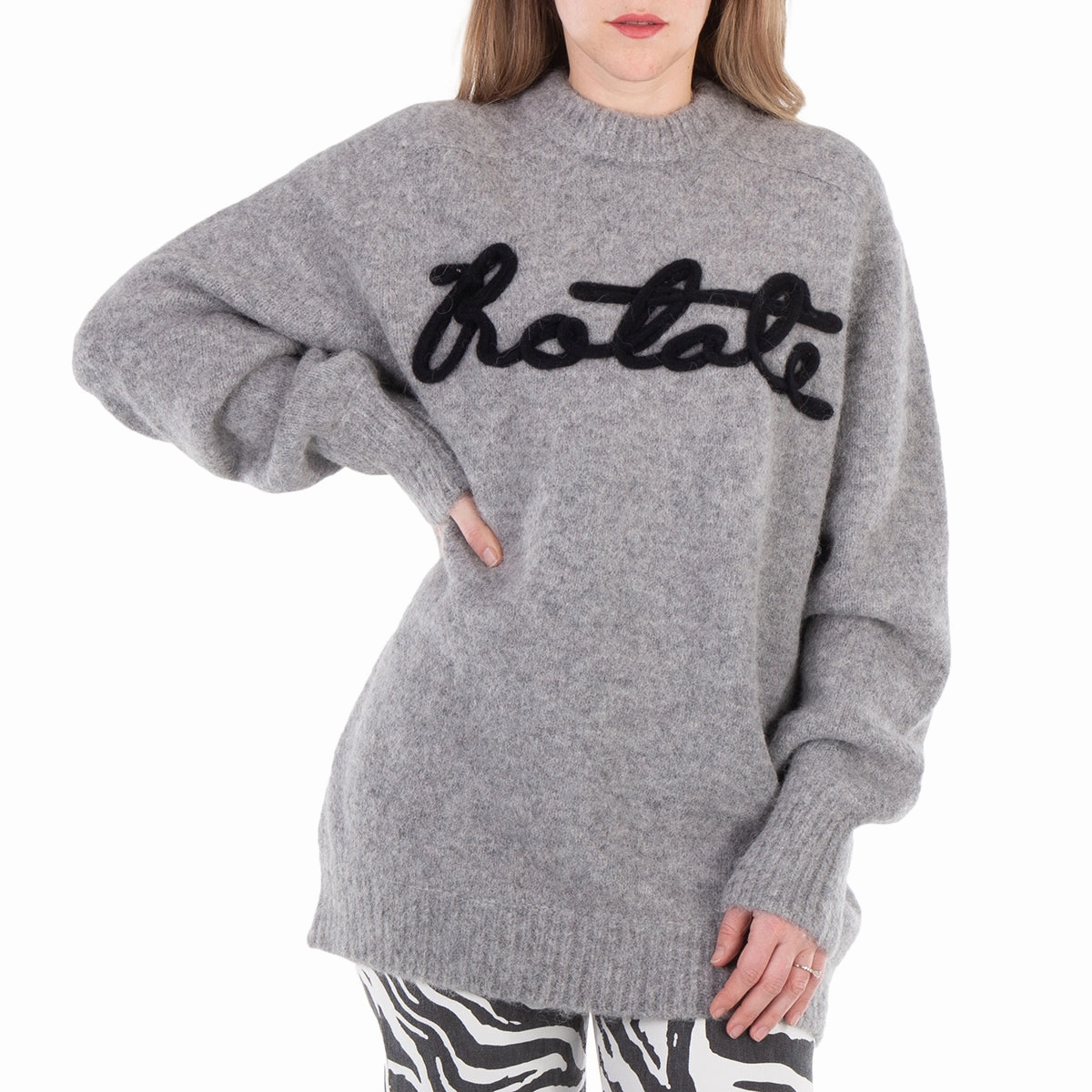 Effortless knitwear Rotate Oversized Knitted Logo Jumper