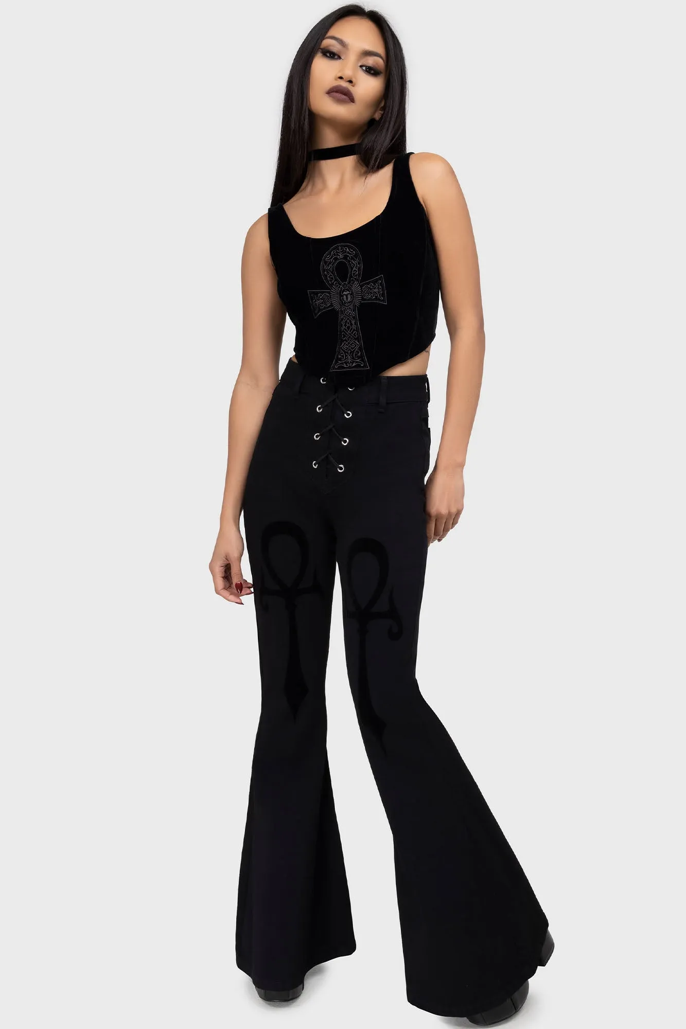 Relaxed Blouse Grimwhisper Corset Top