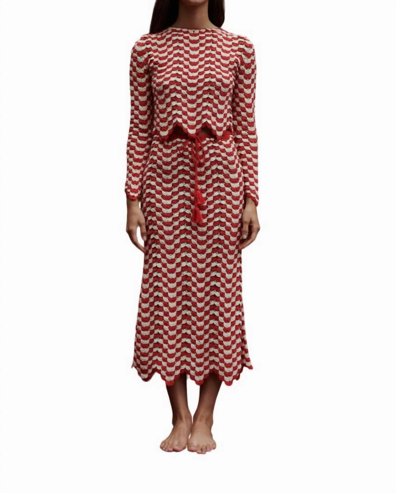 Outfit Combo Safi Skirt In Pomelo-Ivory