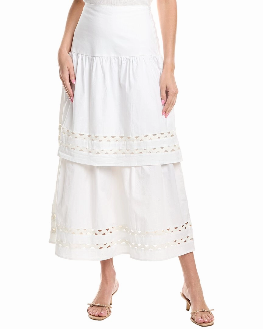 Travel Ready Sail to Sable Ric-Rac Midi Skirt