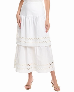 Travel Ready Sail to Sable Ric-Rac Midi Skirt