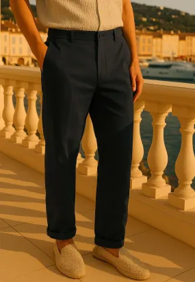 SAINT-TROPEZ LIGHTWEIGHT HOLIDAY CHINOS MIDNIGHT SlimFit