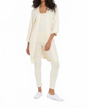 Fashion Knit Layer Layered Style Santa Fe Wrap In Antique White