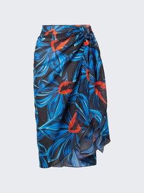 Sarong With Ties Pocket Design Exclusive Drop