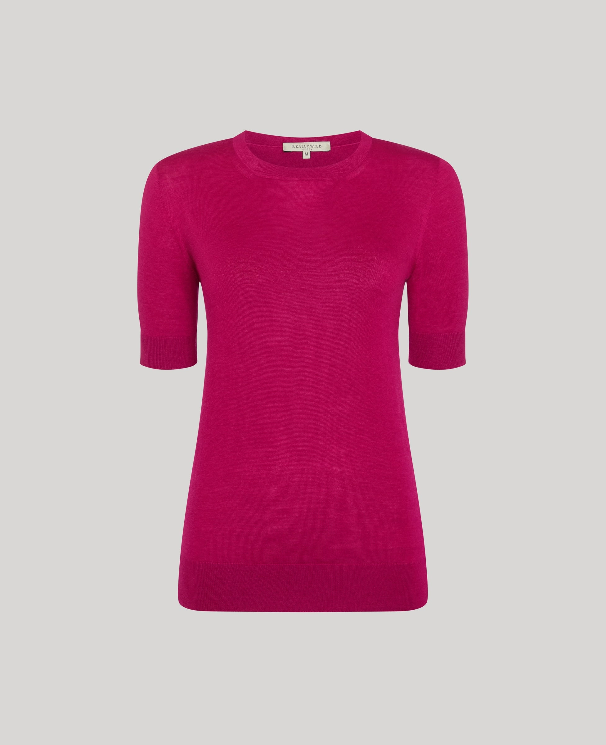 Sascha Short Sleeve Knitted Tee Texture Focus