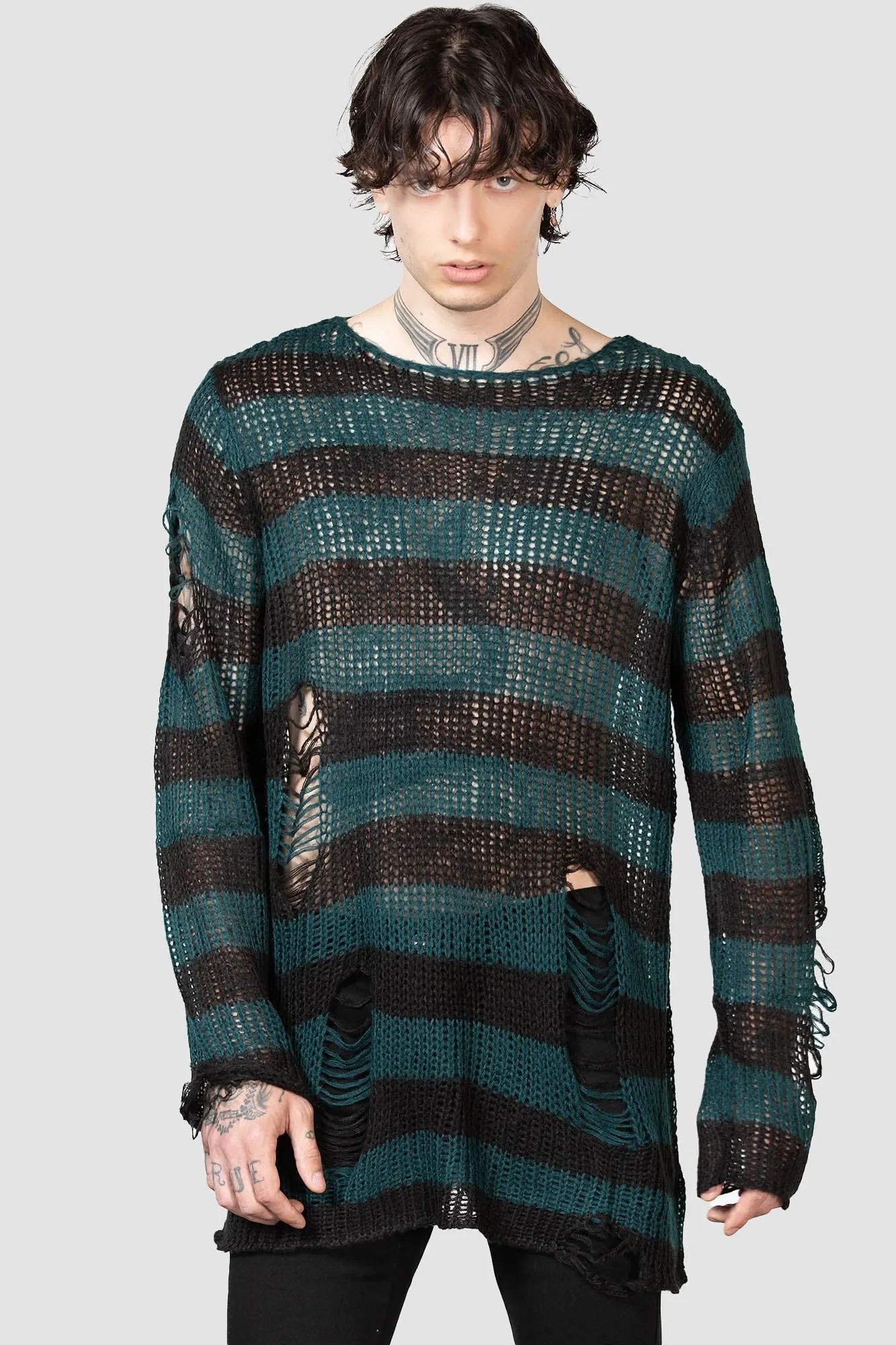 Sea Punk Knit Sweater KnitCuff Reinforcements