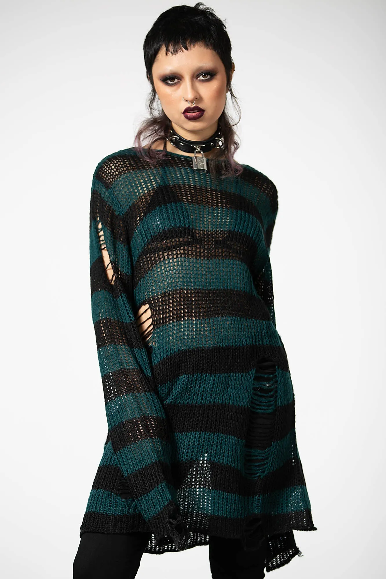Sea Punk Knit Sweater AntiStatic Coating