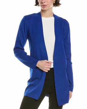 Bias Cut Hem Details Knitwear Choice Anne Klein Napa Cardigan