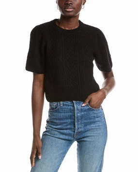 Cold Weather Comfort Lilla P Cropped Cable Alpaca & Wool-Blend Sweater