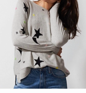 All-Day Wear Starry Night Sweater In Marl