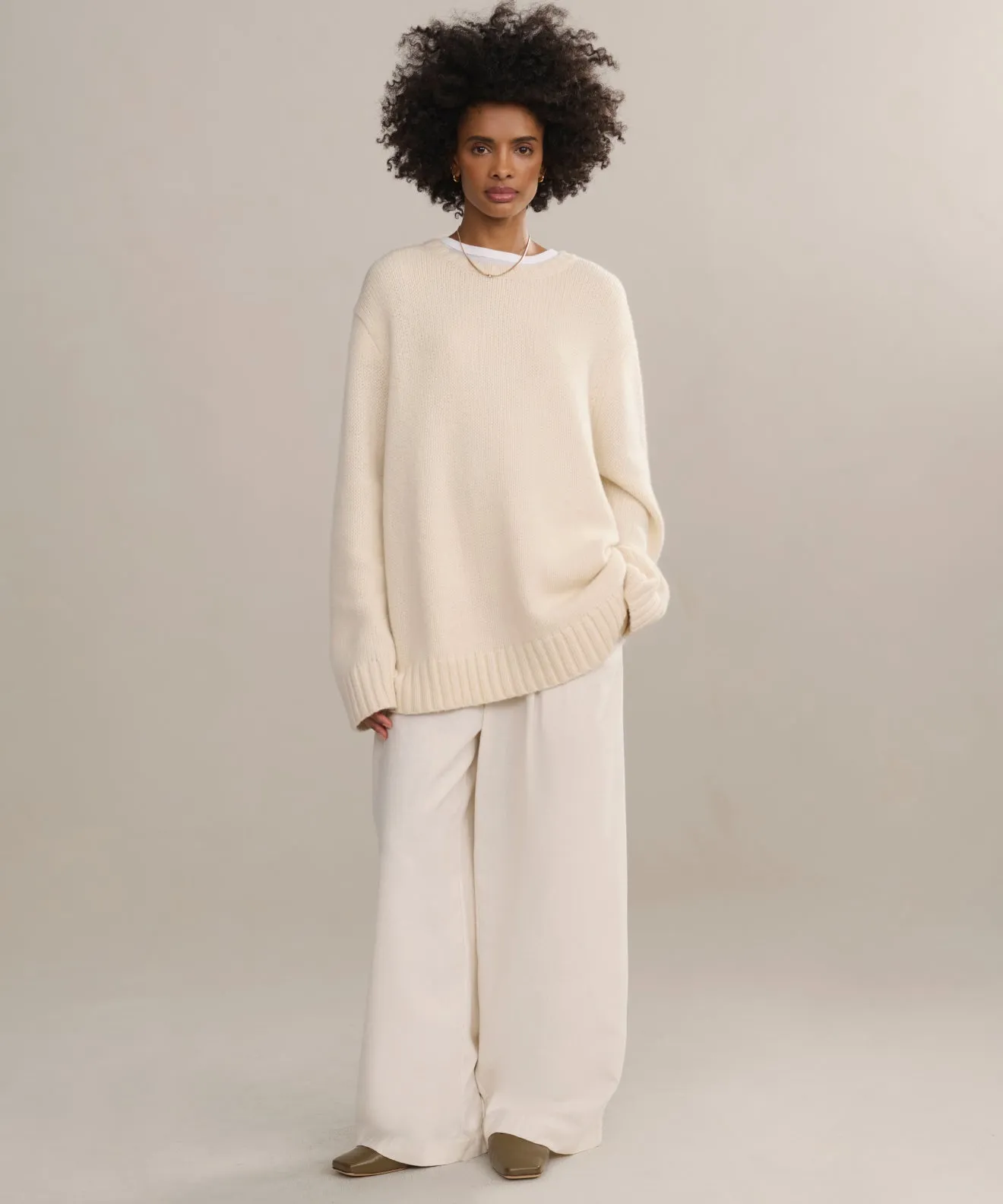 Hooded Knit Variation Moisture Wicking Texture Cashmere Amelia Crewneck
