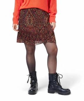 Mini Skirt In Print Reinforced Pockets