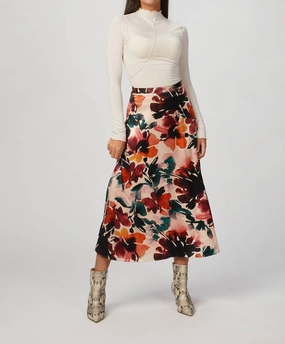 Winnie Skirt In Autumn Wildflowers Classic Comfort Layered Look