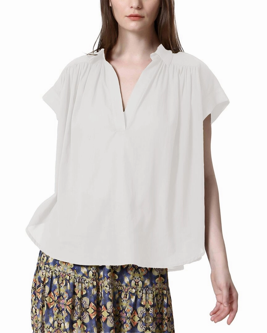 Stylish Design See U Soon Placket Drapey Top