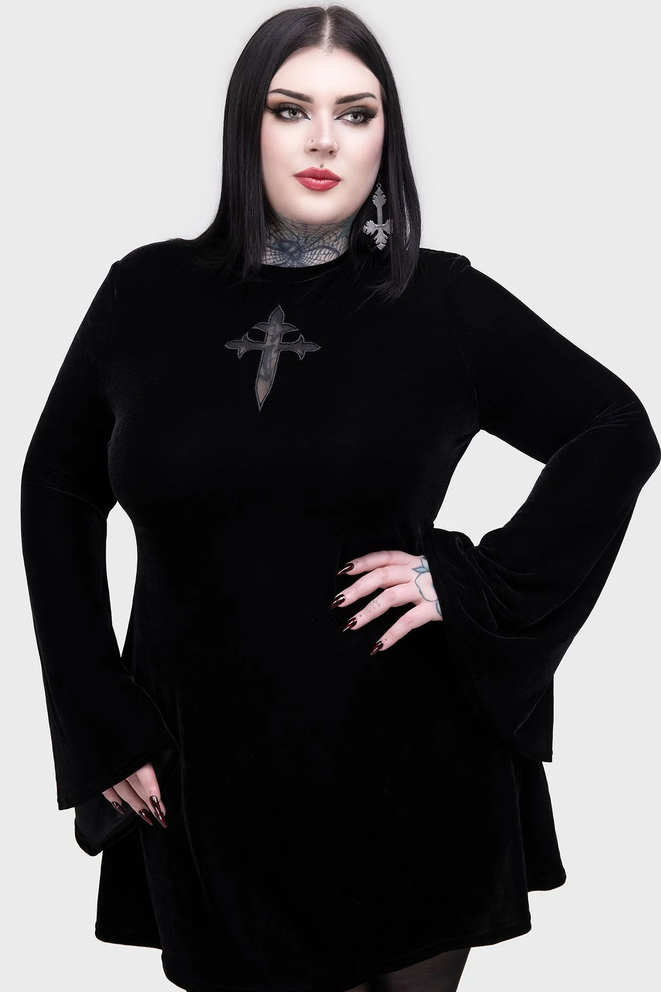 Comfy Fit Regular-fit Serenade Of Shadows Mini Dress