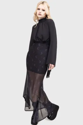 High Street Chic Serenade Of Shadows Skirt