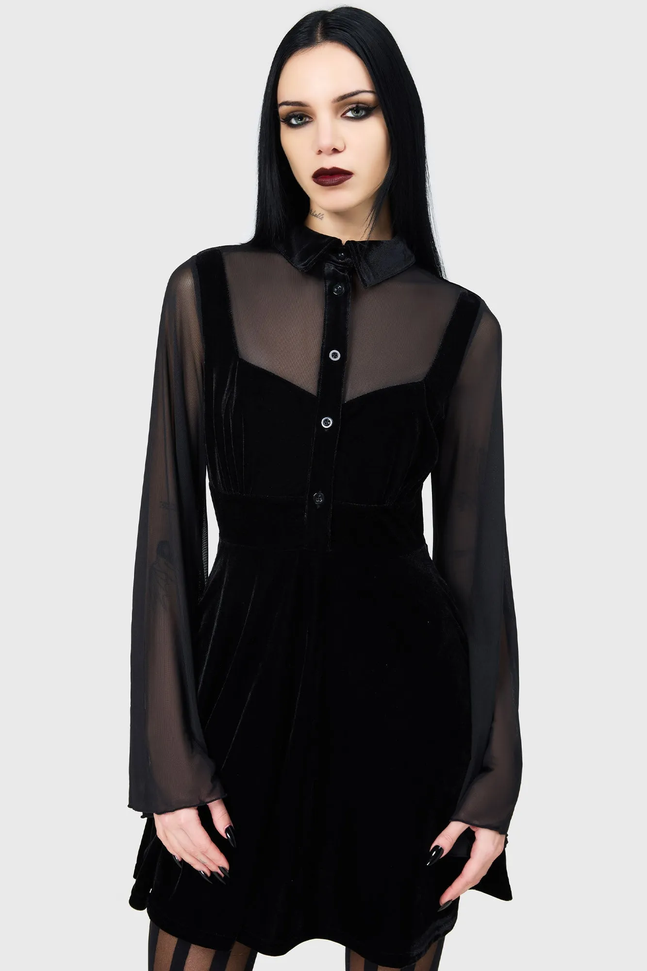 Comfortable shift dress Stylish Appeal Shadowcaster Dress
