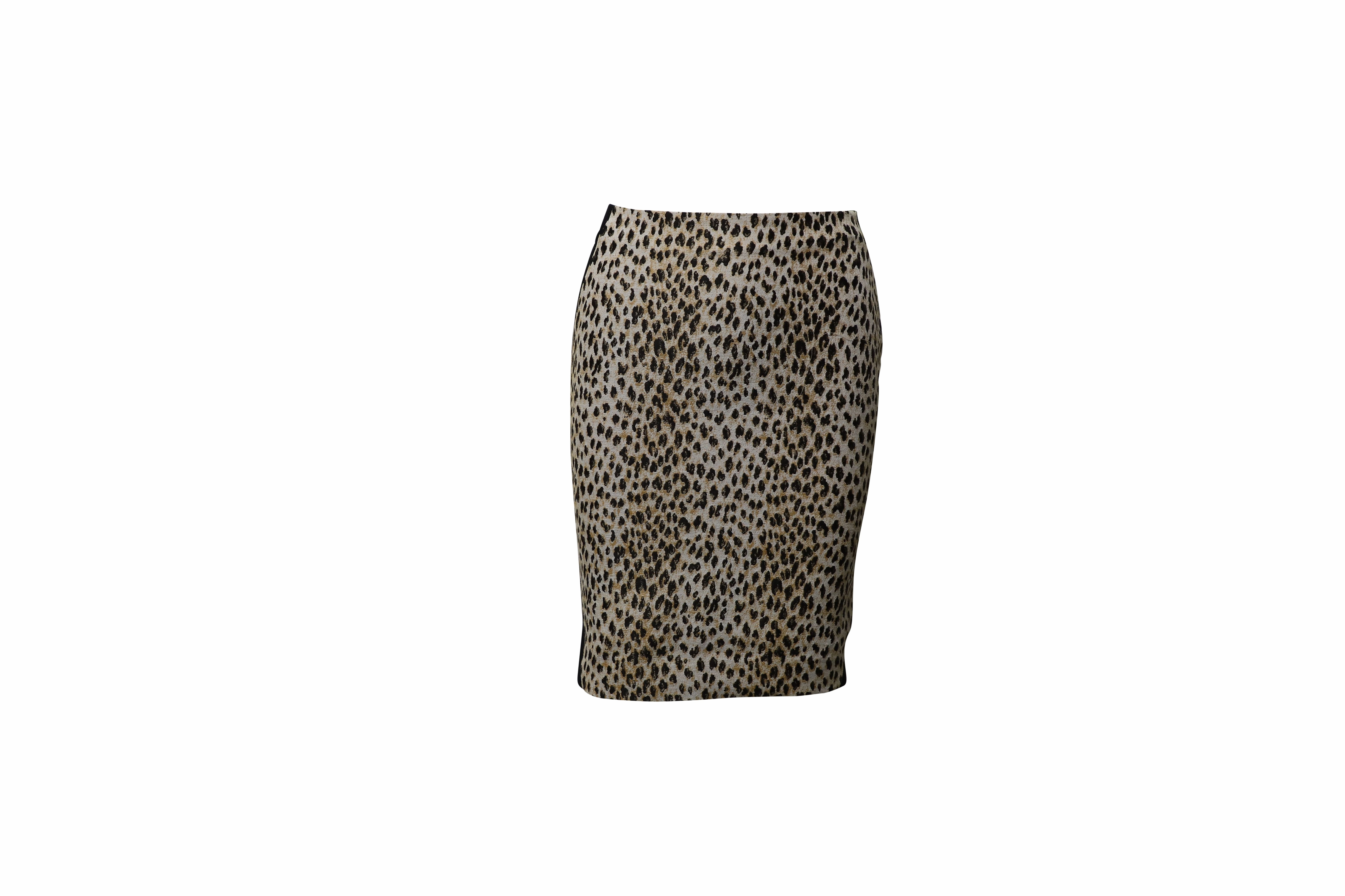 Chill Vibe Timeless Trend Diane Von Furstenberg Leopard Pencil Skirt in Multicolor Polyester