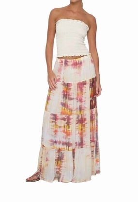 Belle Sole Skirt In Acuarela Outfit Focus Cool Touch