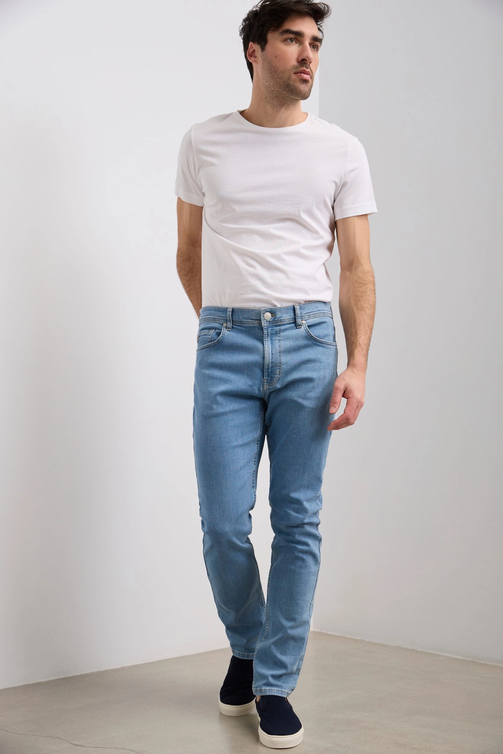 Weekend Style Casual Parent Style Slim fit five pocket jeans