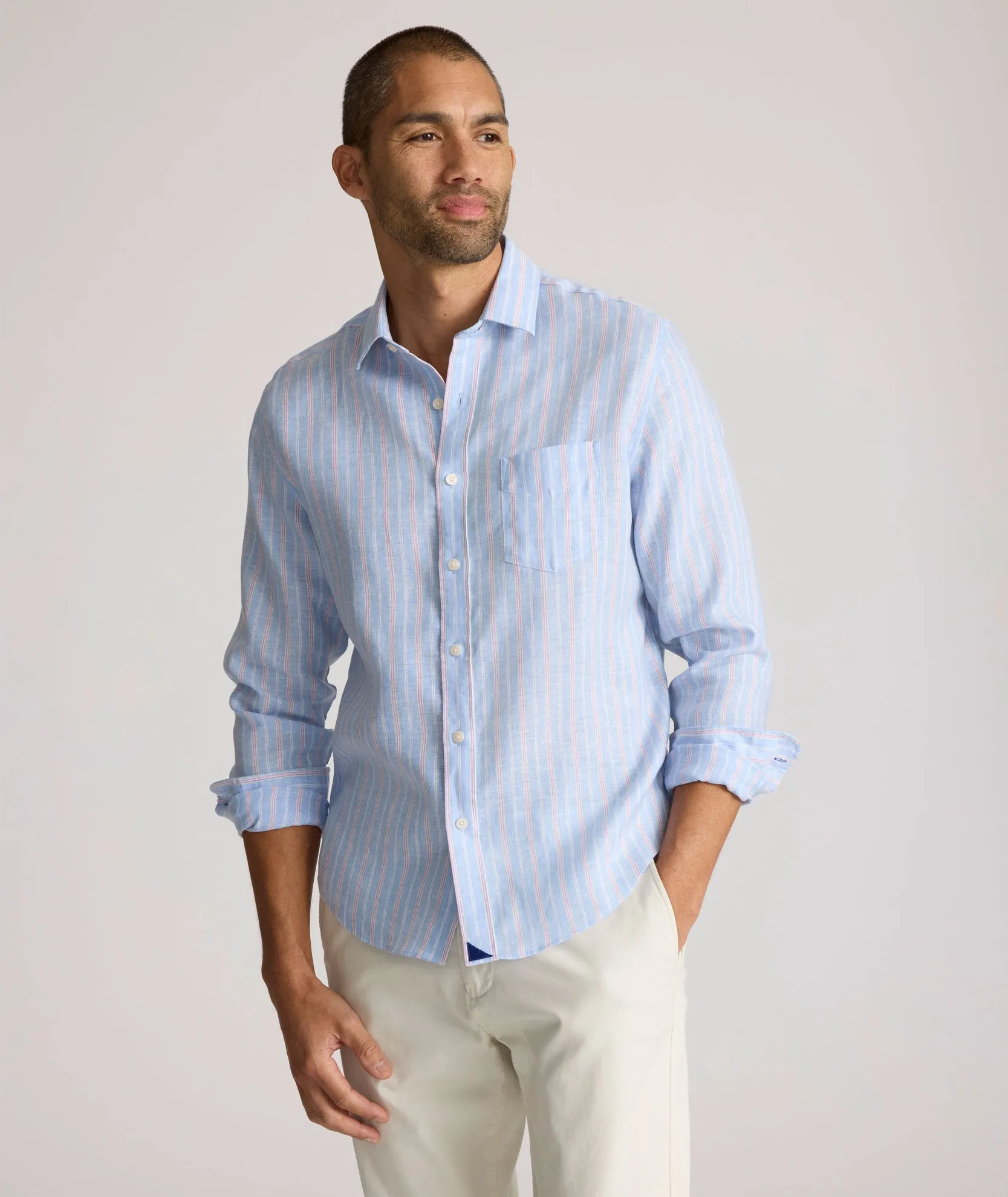 Wrinkle-Resistant Linen Boyd Shirt shopping spree
