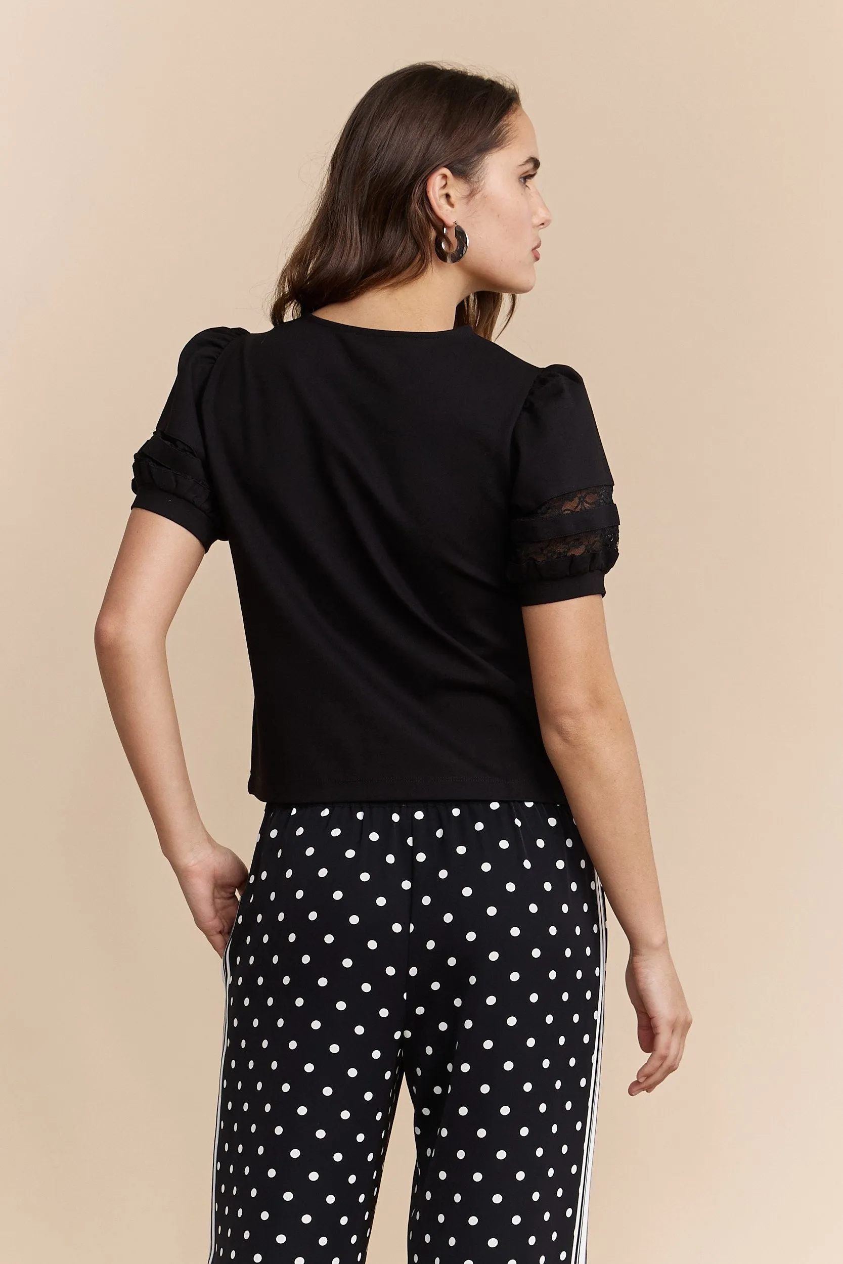 Classic Vibes Everyday Wearable Short sleeve top with mesh insert