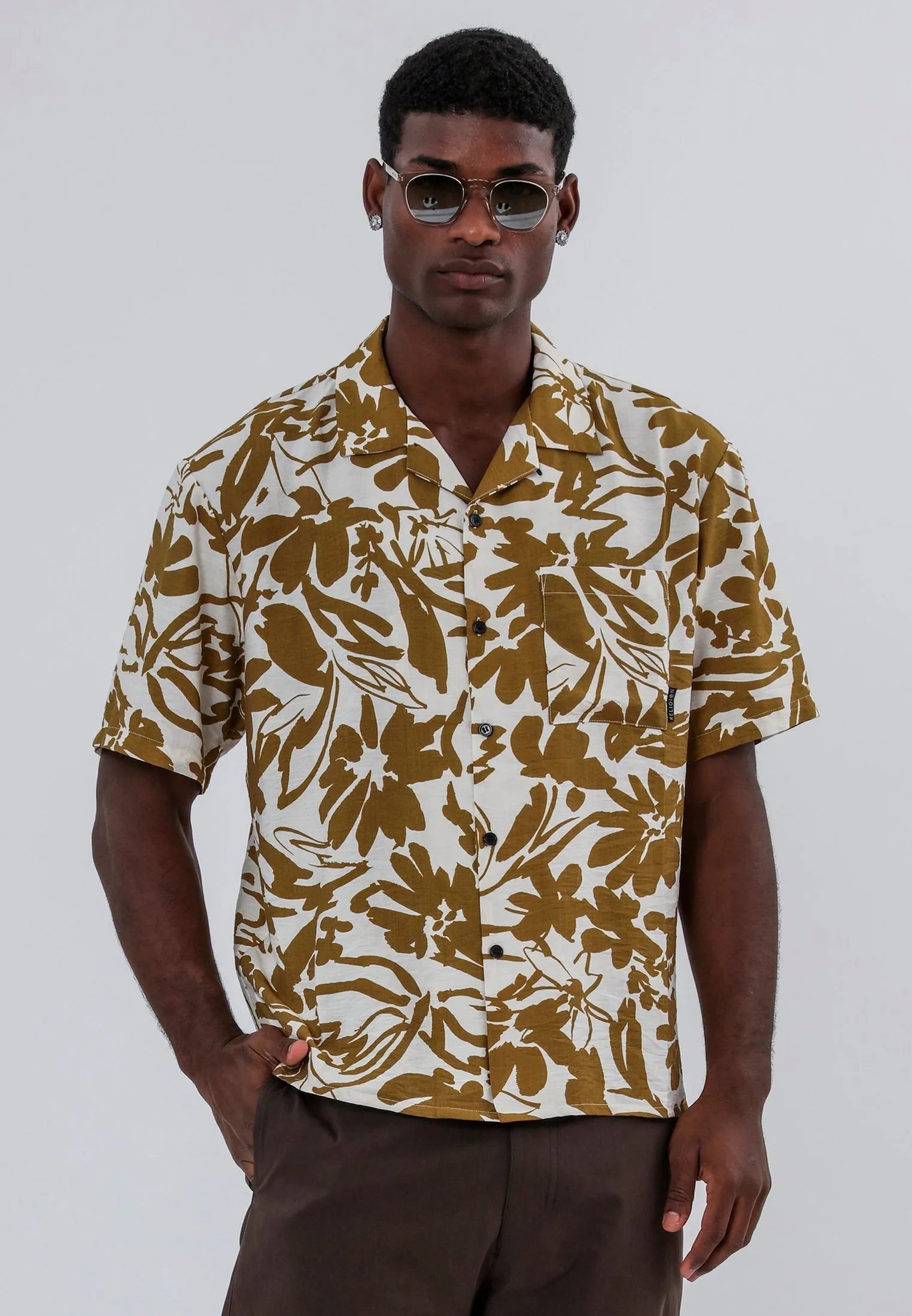 Lounge Wear ART SHIRT RUST & WHITE