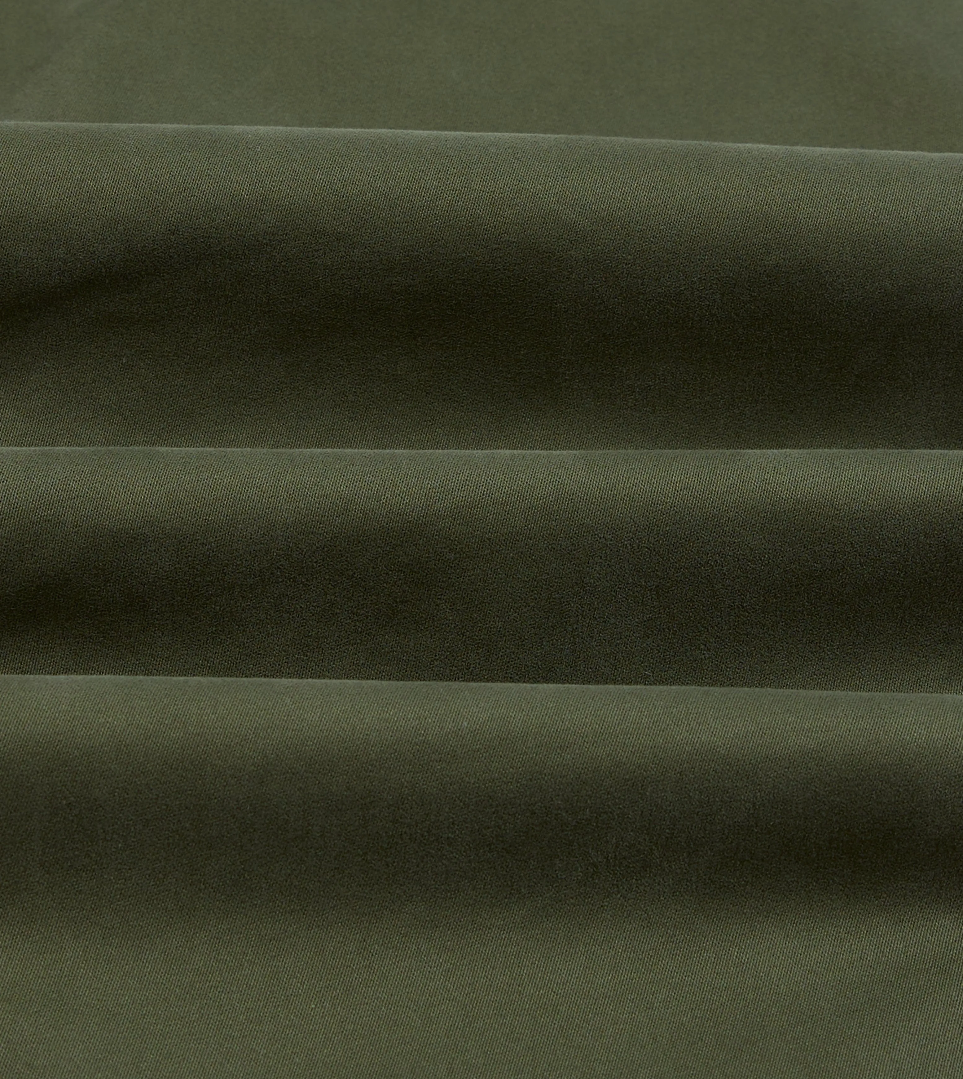 Olive Cotton Drawstring Trousers Mid-rise fit