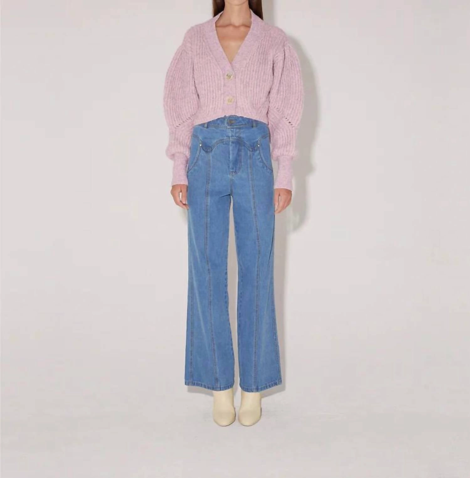 Cozy And Warm Sienna Cardigan In Lavender