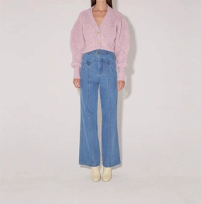 Cozy And Warm Sienna Cardigan In Lavender