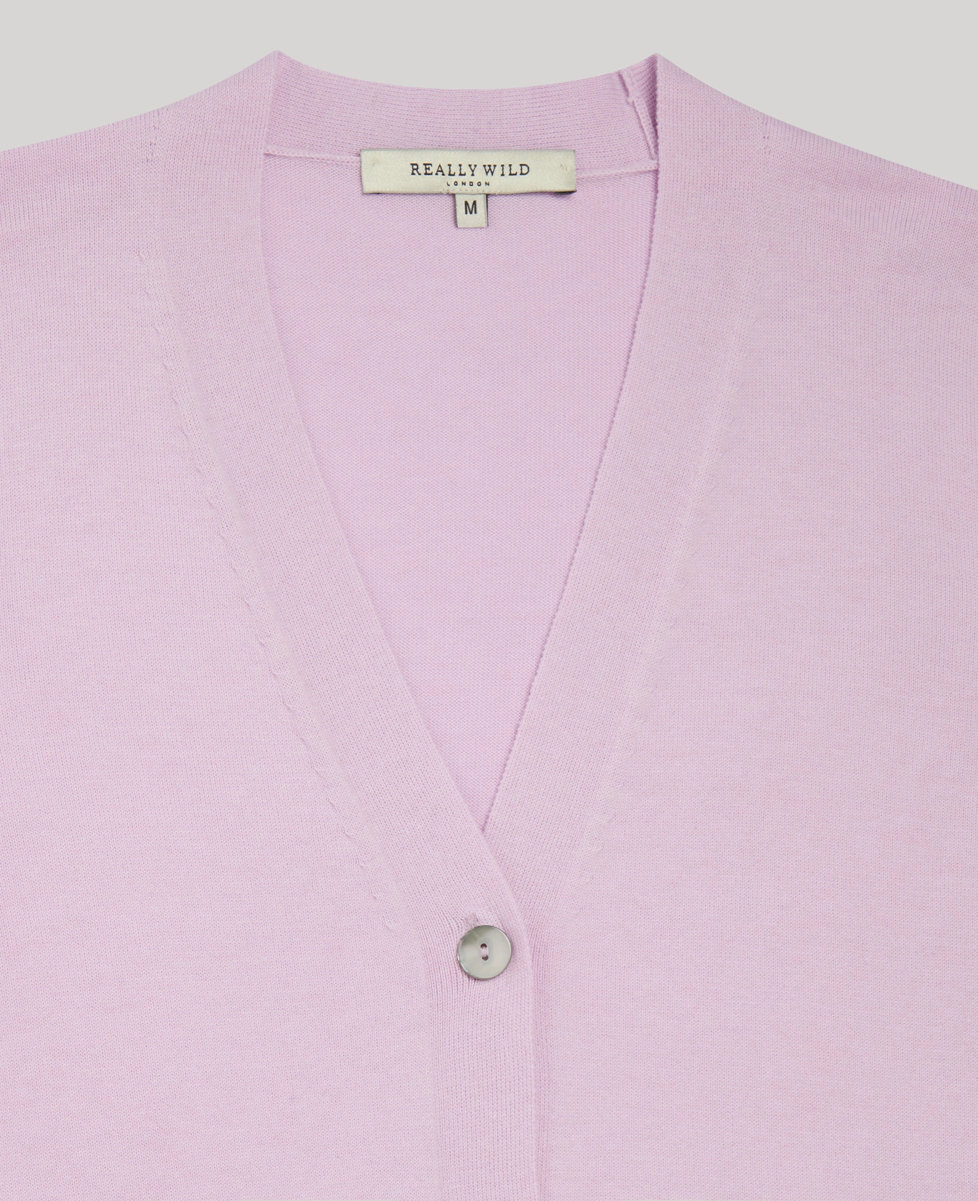 Chic Warmth Clean Lines Sienna Classic Cardigan In Parma Violet