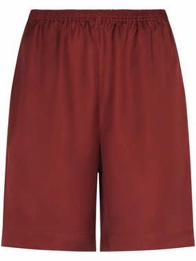 Silk Shorts With Relaxed Fit construction work