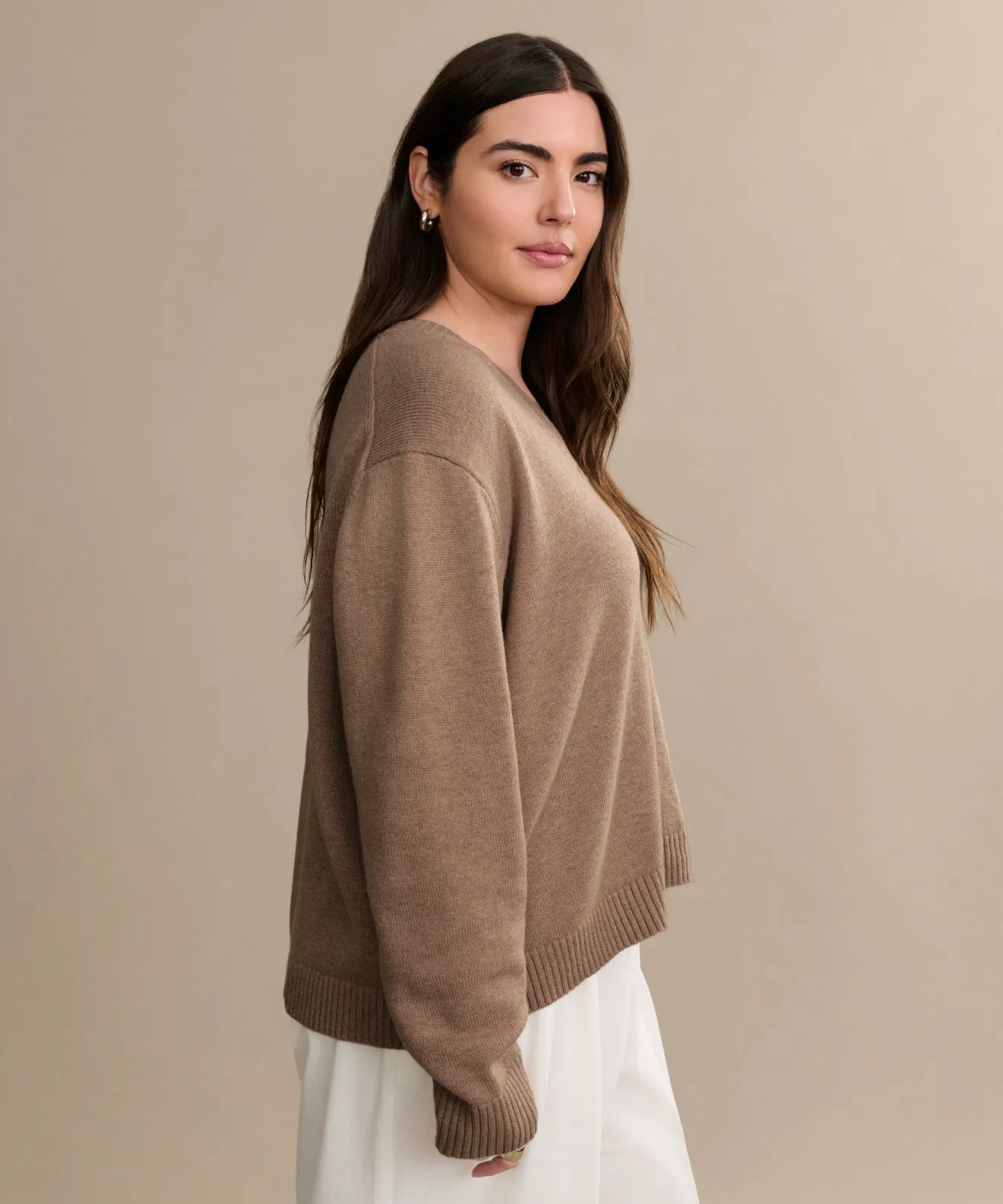 Ultra Fine Gauge Daywear Fit Simone V-Neck