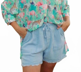 Simone Short In Powder Blue Hot Day