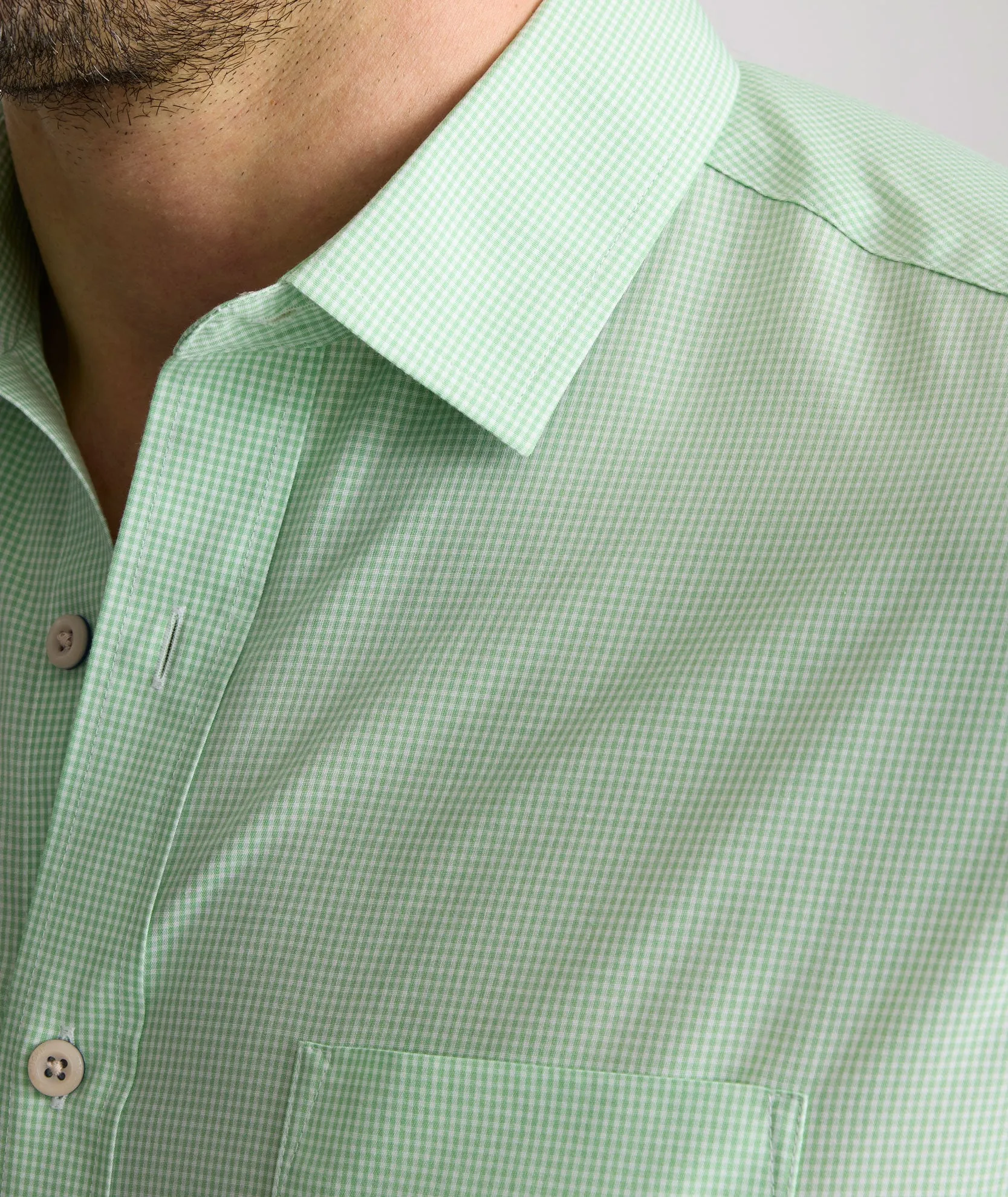 Button front Earthy Palette Wrinkle-Free Kelly Shirt