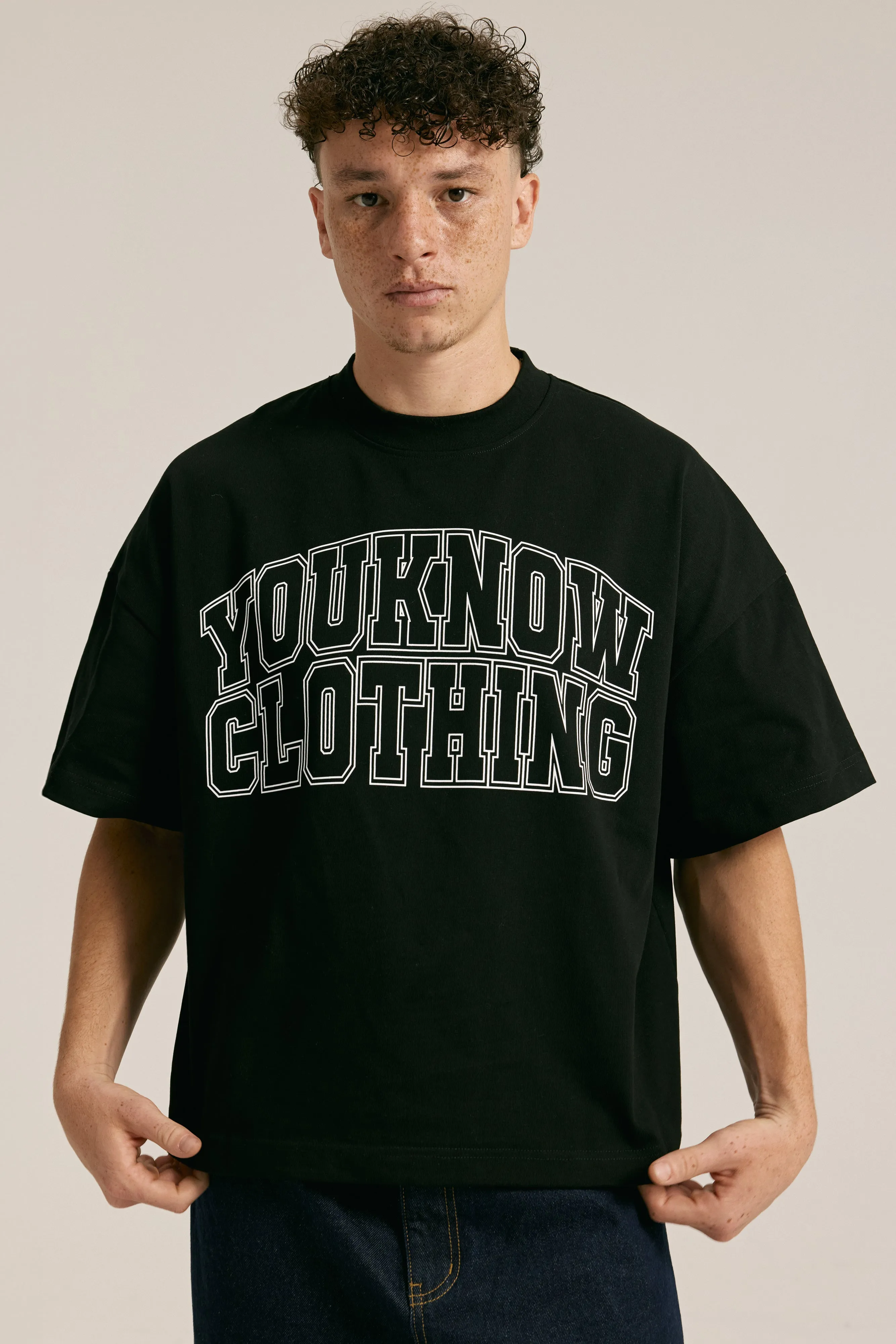 Varsity Tee | Black Practical Comfort
