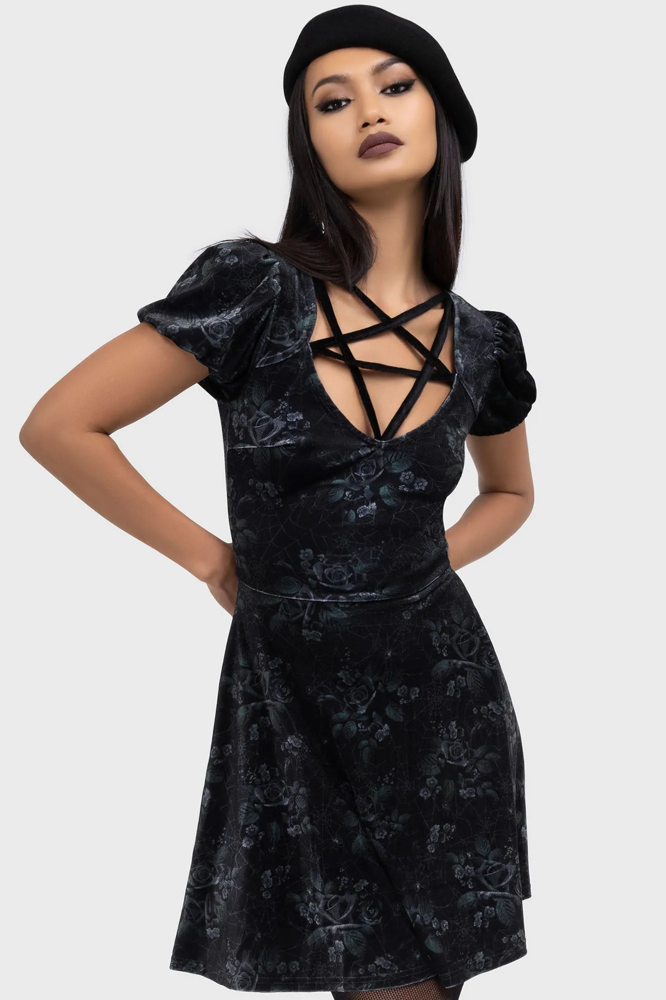Moonlit Pentacle Dress Smile Glow Wrap-Style