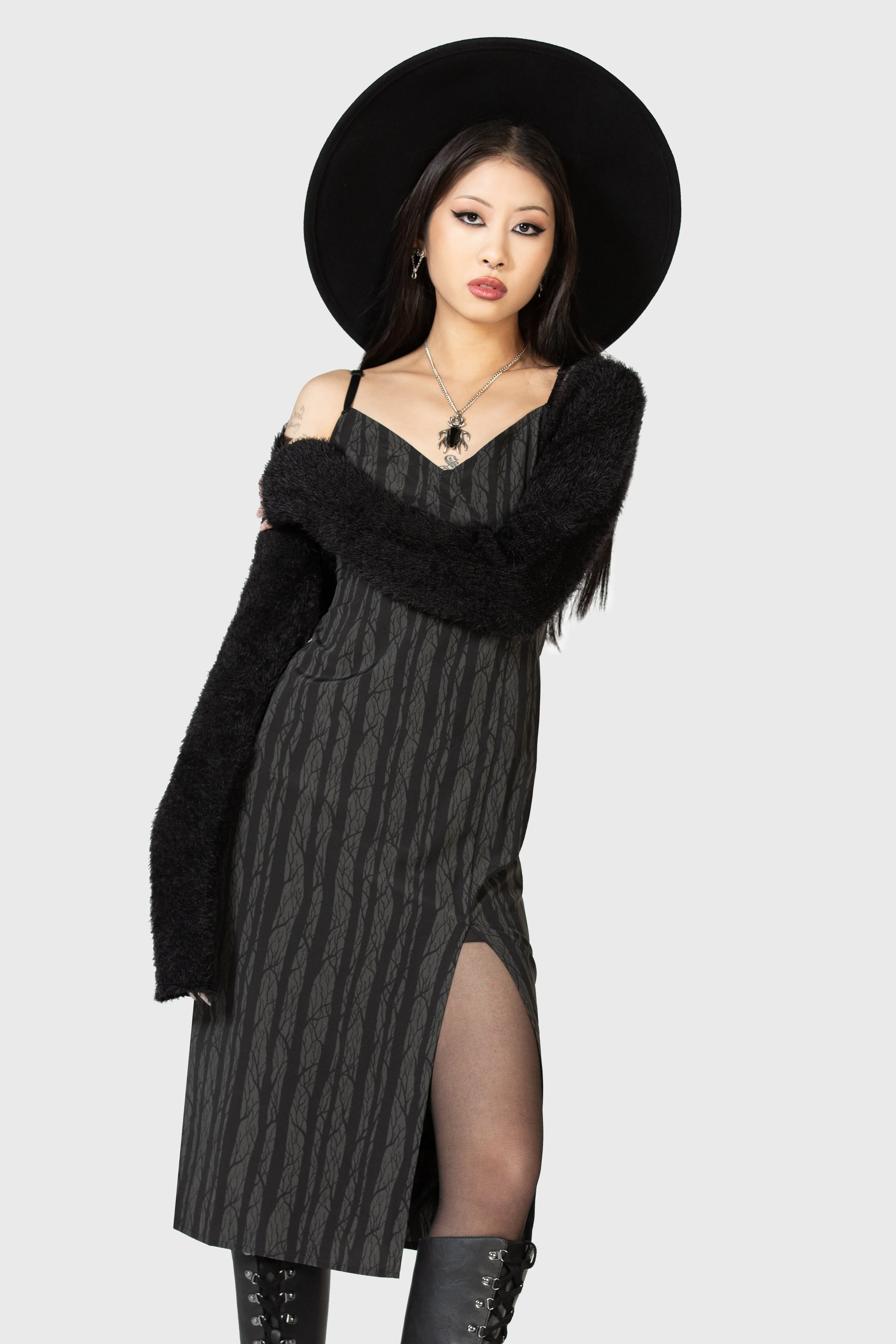 Moonlit Bloom Slip Dress Elegant holiday wear