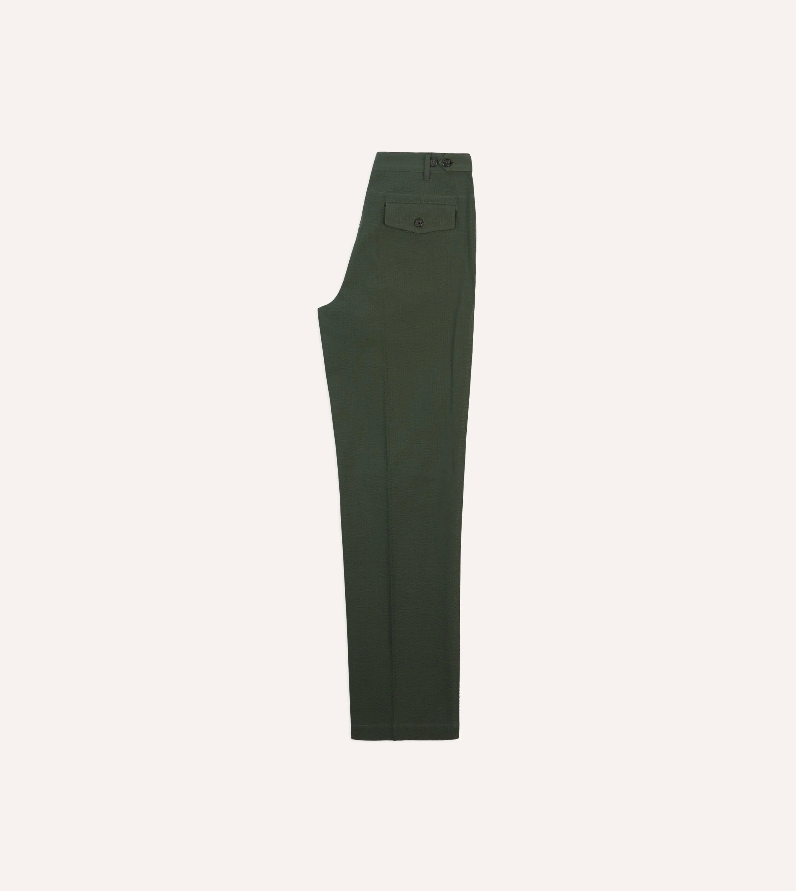 Olive Seersucker Games Trousers Quick Comfort Design