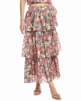 Endless Rose Floral Maxi Skirt Neat Style