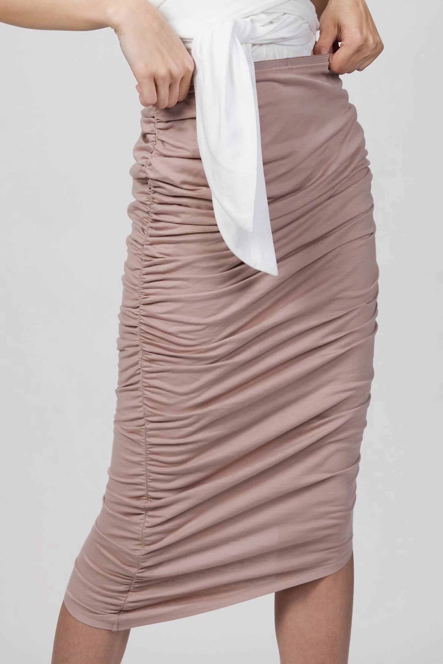 June Skirt In Portabello Anti Static Lining