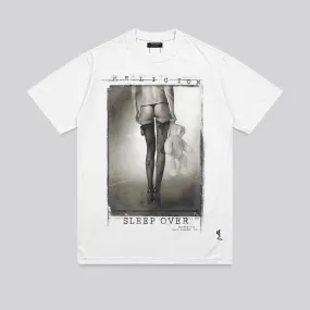 Comfortable and stylish SLEEPOVER T-SHIRT WHITE
