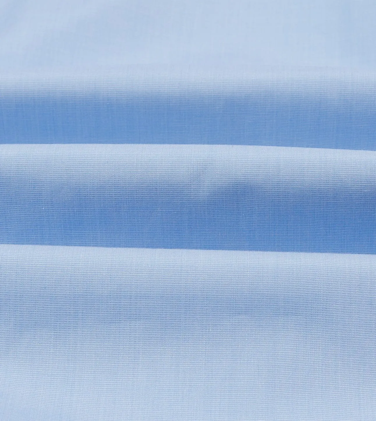 Sky Blue Cotton Spread Collar End-on-End Poplin Shirt Fast Drying Premium Finish