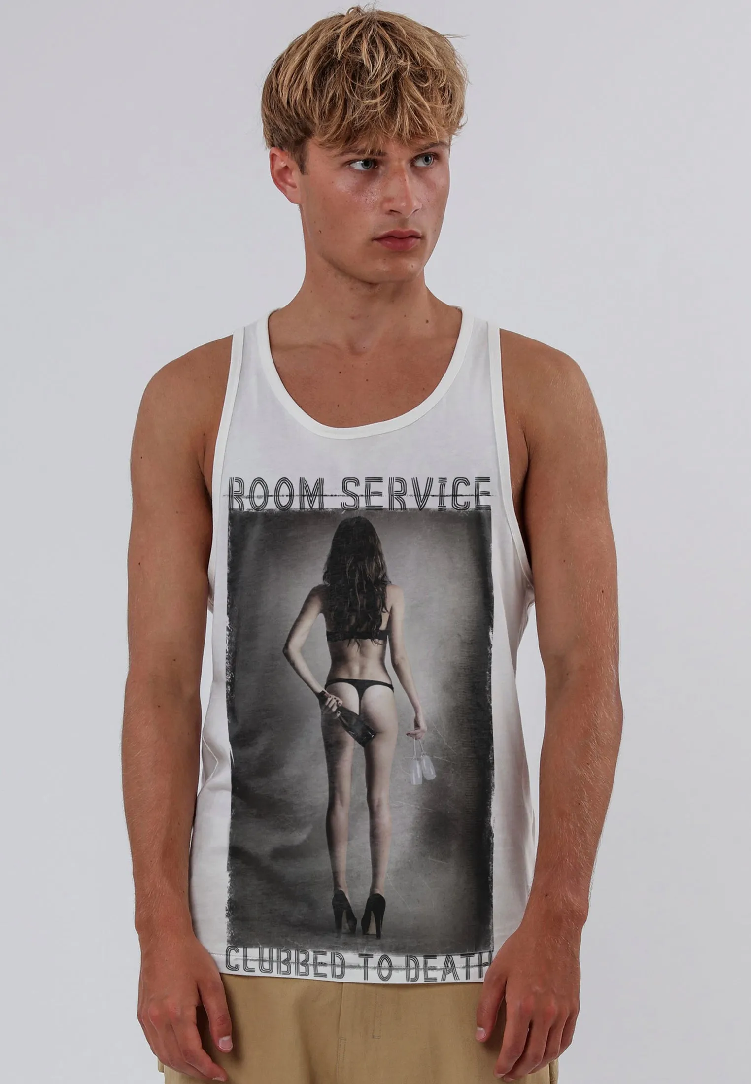 birthday party Modern Style Trend CHAMPAGNE SERVICE VEST WHITE