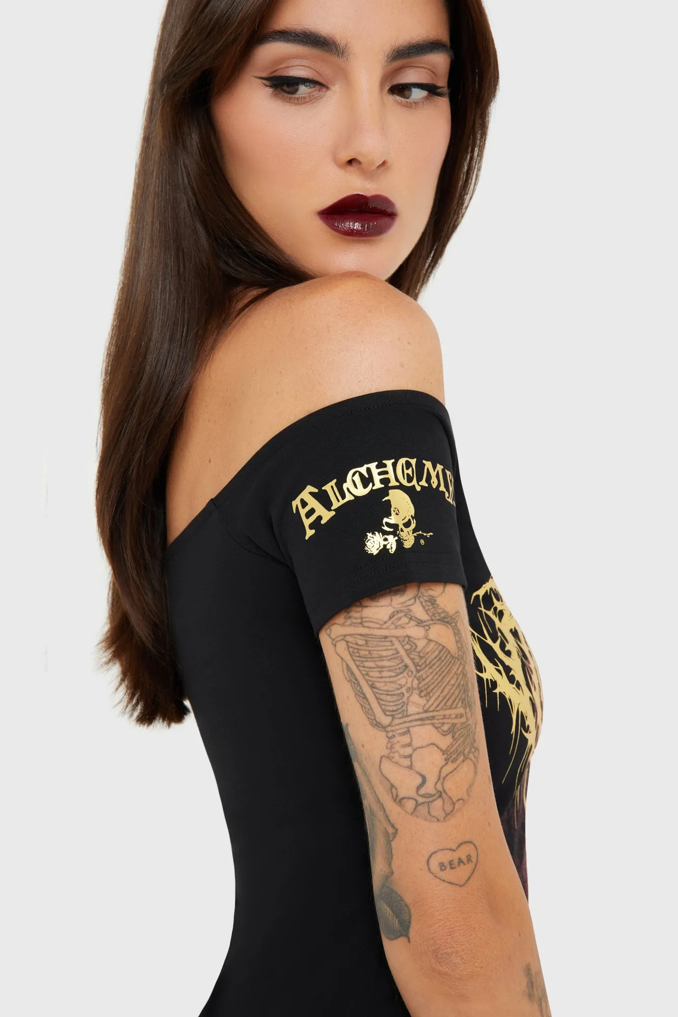 Chic and Cozy Wear Subtle Look Arcane Rituals Mini Dress